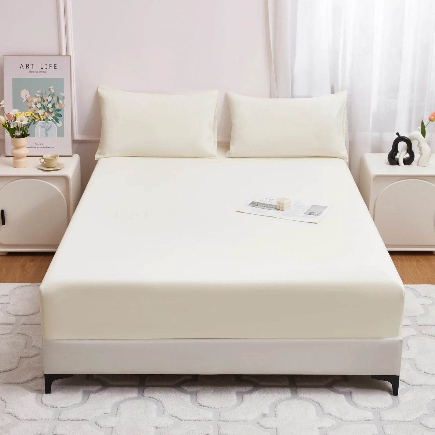 Waterproof Fitted Bed Sheet Comfortable Mattress Protector TRENSI ™.