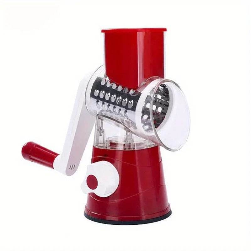 TRENSI ™ kitchen slicer grating cheese on clean countertop