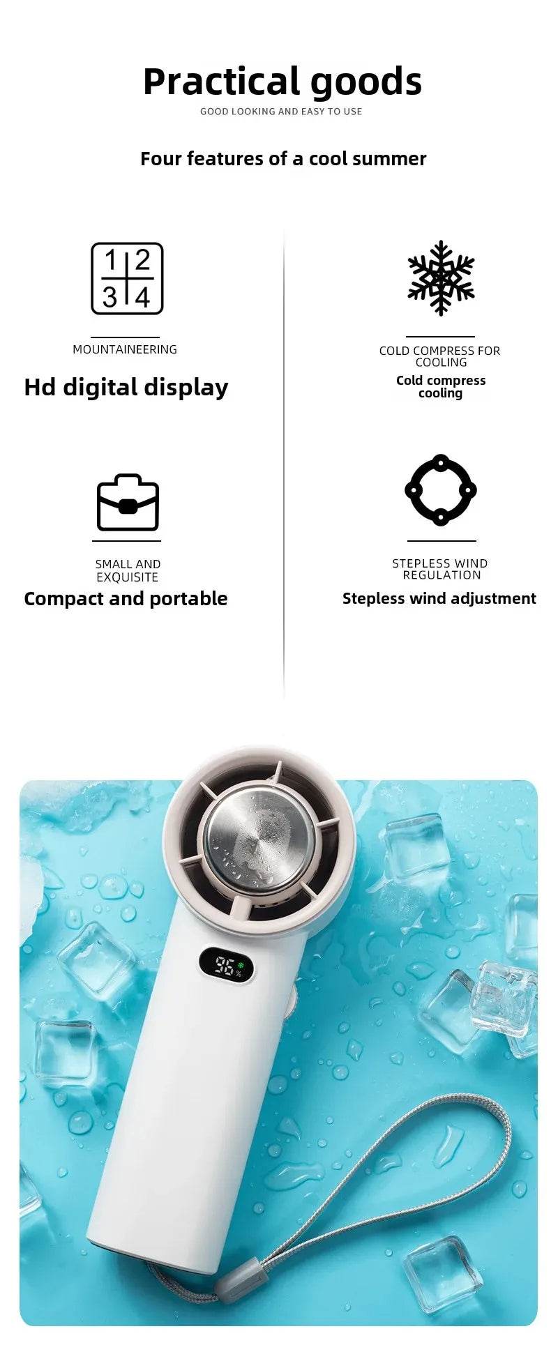 Portable Cooling Fan UAE – USB Rechargeable Mini Air Cooler for Home, Office & Travel | TRENSI™ - TRENSI