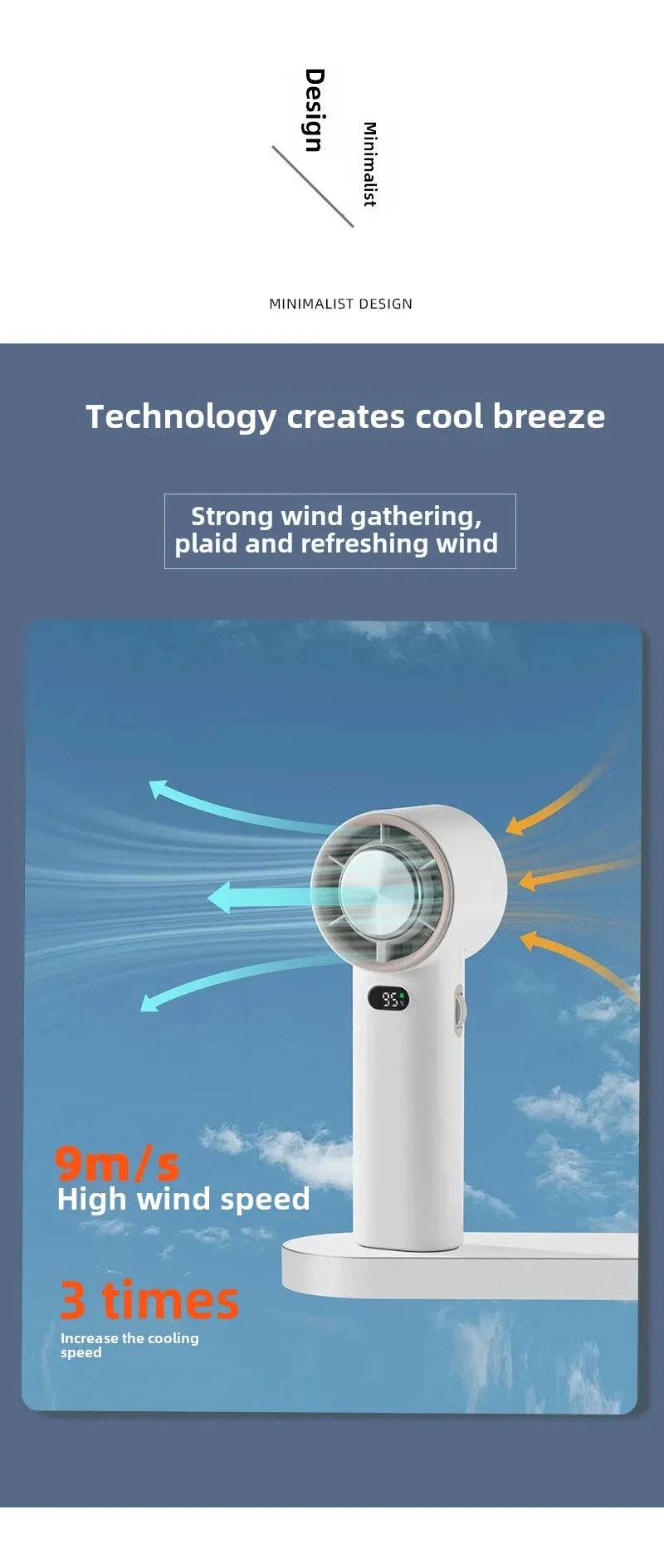 Portable Cooling Fan UAE – USB Rechargeable Mini Air Cooler for Home, Office & Travel | TRENSI™ - TRENSI