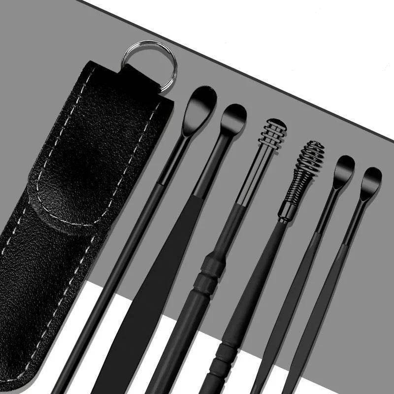 6PCS Stainless Steel Earpick Set Ear Cleaner Spoon Ear Wax Removal Tool TRENSI ™.