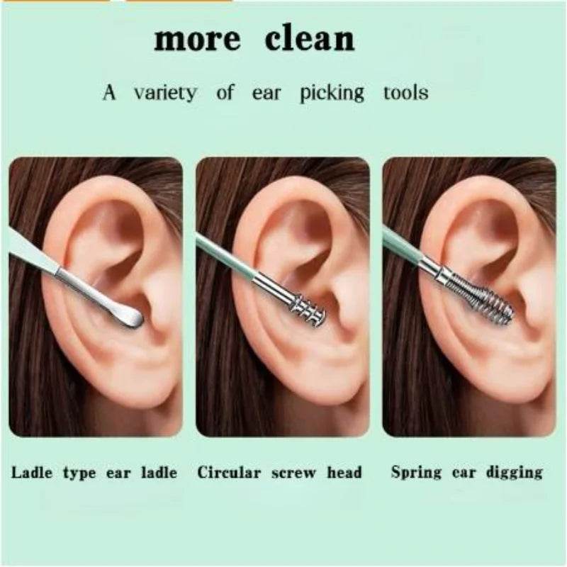 Smooth stainless steel earpicks for daily use