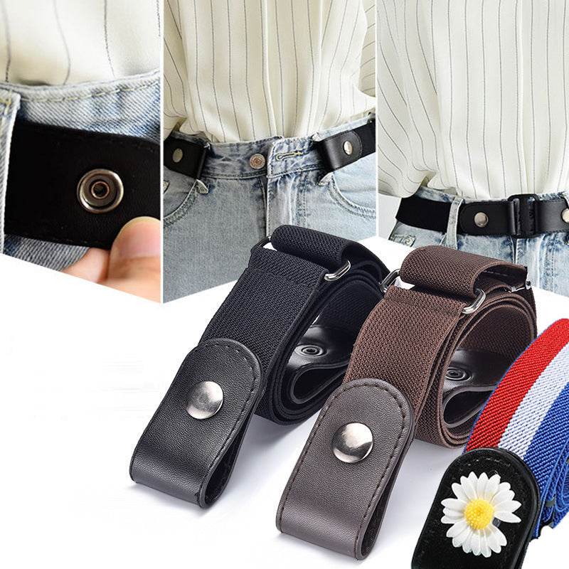 Elastic Waist Band Belts Buckle-TRENSI