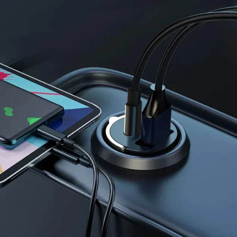 Multi Compatible 100W Fast Charging Car Charger - TRENSI