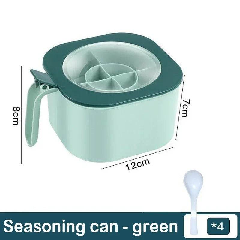 4 In 1 Spice Jar Seasoning Box with Spoon TRENSI ™.