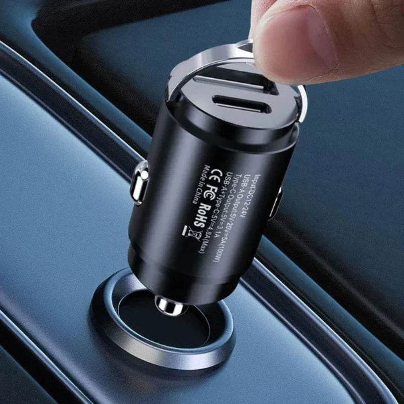 Multi Compatible 100W Fast Charging Car Charger - TRENSI