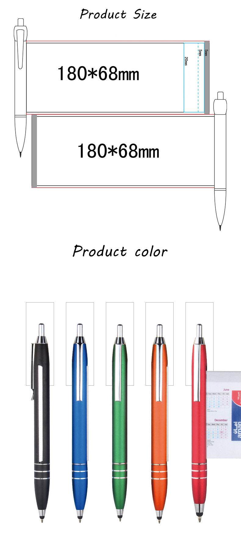 Multifunction Plastic Banner Pen-TRENSI