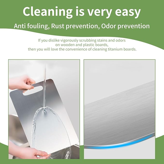 TRENSI™ Titanium Cutting Board - لوح تقطيع التيتانيوم