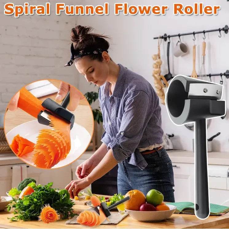 Spiral Funnel Flower Roller-TRENSI