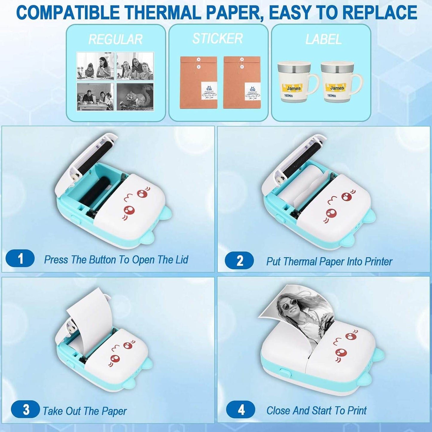Portable Mini Thermal Printer-TRENSI