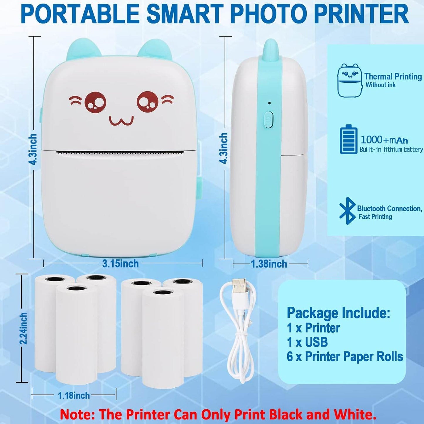 Portable Mini Thermal Printer-TRENSI