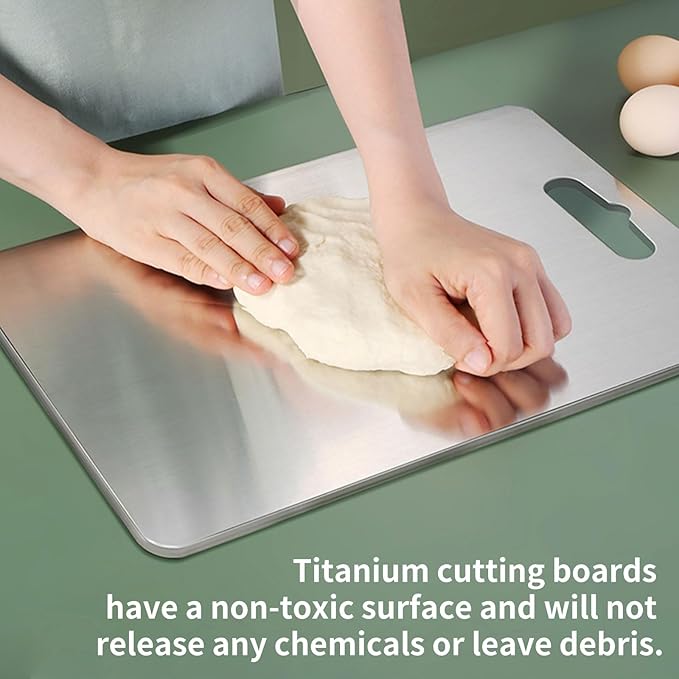 TRENSI™ Titanium Cutting Board - لوح تقطيع التيتانيوم