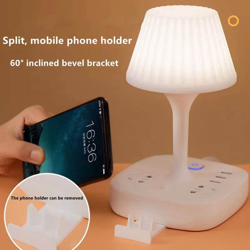 Multi-functional Nightstand Light Usb Charging Led Table Lamp-TRENSI