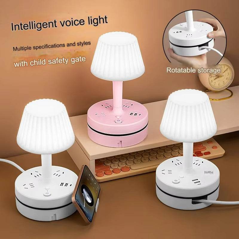 Multi-functional Nightstand Light Usb Charging Led Table Lamp-TRENSI