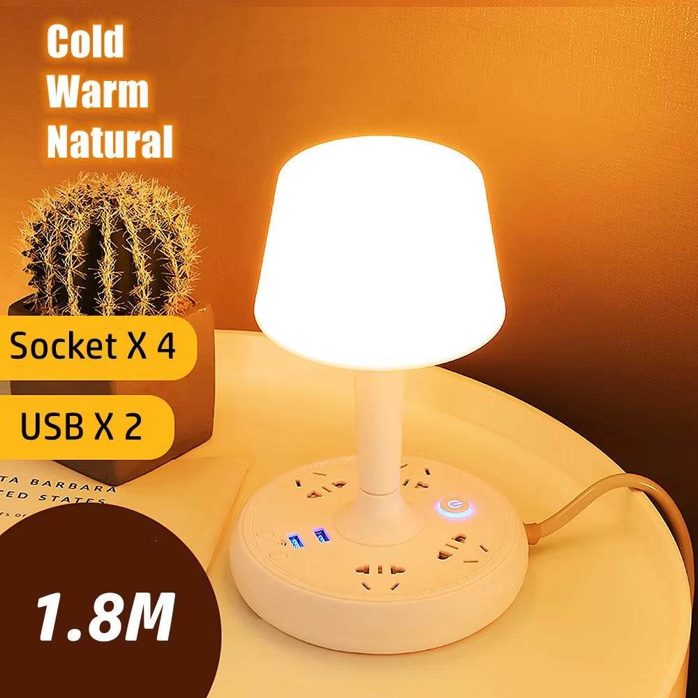 Multi-functional Nightstand Light Usb Charging Led Table Lamp-TRENSI
