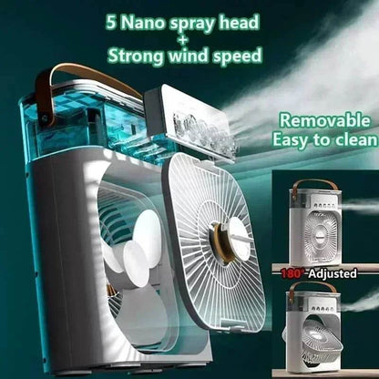 USB Mini Air Conditioner – Portable & Rechargeable Cooler Fan for Summer | TRENSI™ - TRENSI