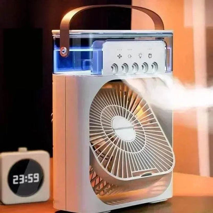 USB Mini Air Conditioner – Portable & Rechargeable Cooler Fan for Summer | TRENSI™ - TRENSI
