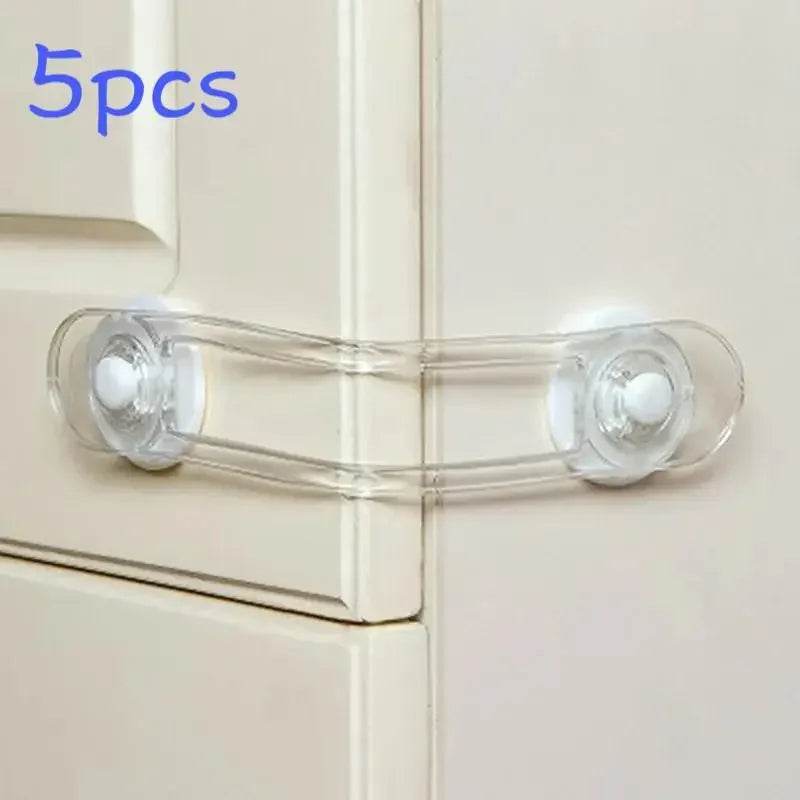 Transparent soft belt lock for cabinets