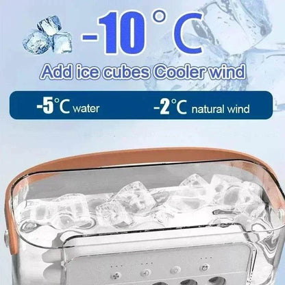 USB Mini Air Conditioner – Portable & Rechargeable Cooler Fan for Summer | TRENSI™ - TRENSI