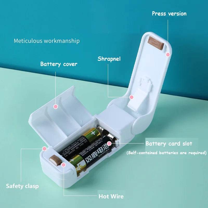 Mini kitchen gadget for plastic bags