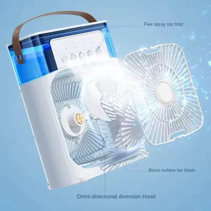 USB Mini Air Conditioner – Portable & Rechargeable Cooler Fan for Summer | TRENSI™ - TRENSI