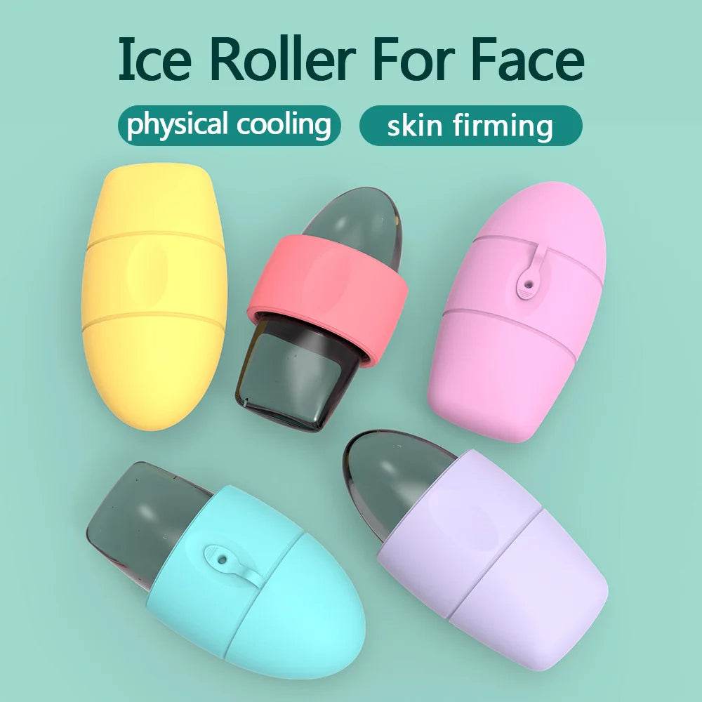 1PC Ice Face Roller Reusable Silicone Ice Mold Face Massage Eye TRENSI ™.