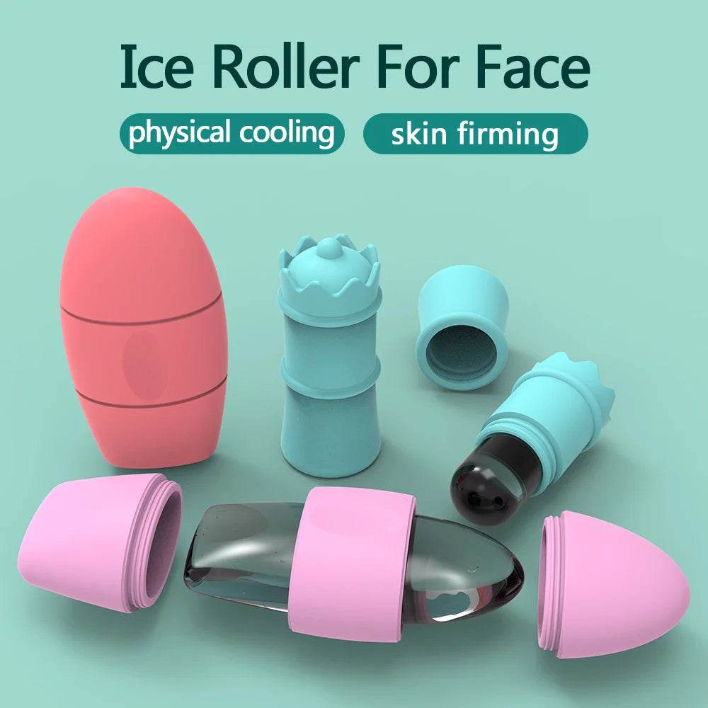 1PC Ice Face Roller Reusable Silicone Ice Mold Face Massage Eye TRENSI ™.