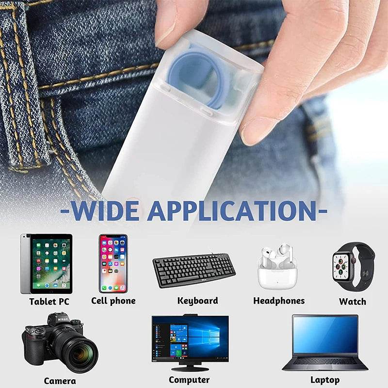 Compact cleaning kit for mobile, earbuds, and tech gadgets