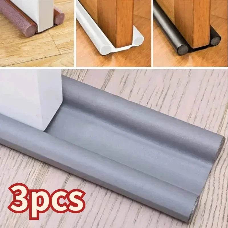 Windproof Seal Strip Draught Excluder Stopper Door Bottom Guard Double Protector TRENSI ™.