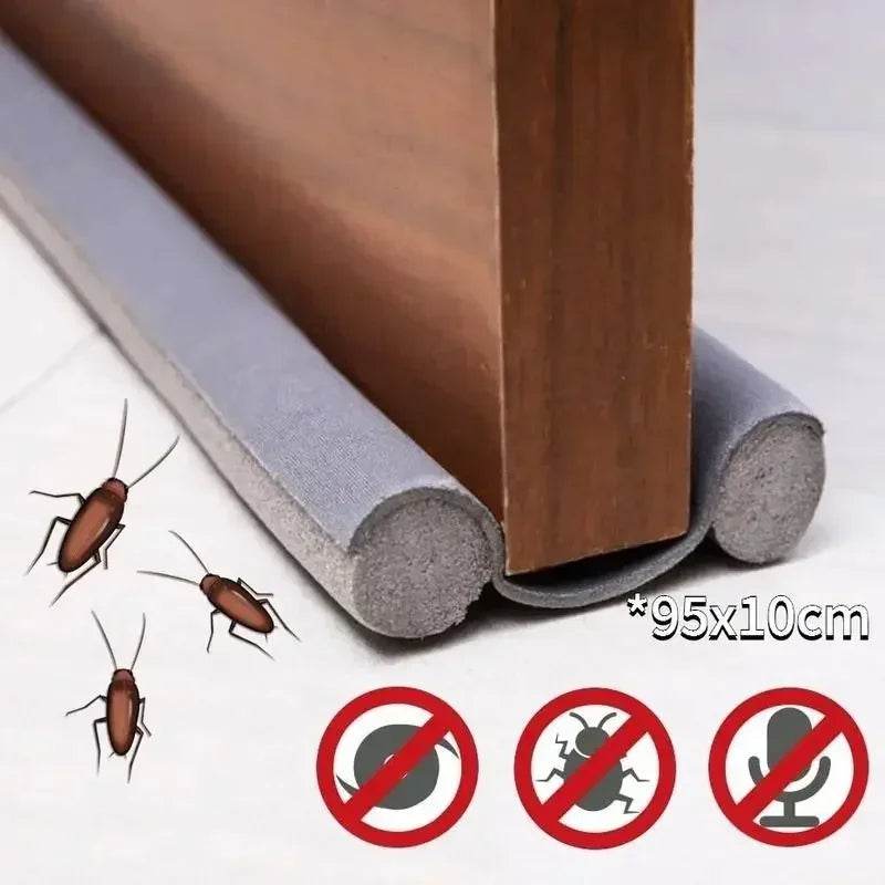 Windproof Seal Strip Draught Excluder Stopper Door Bottom Guard Double Protector TRENSI ™.