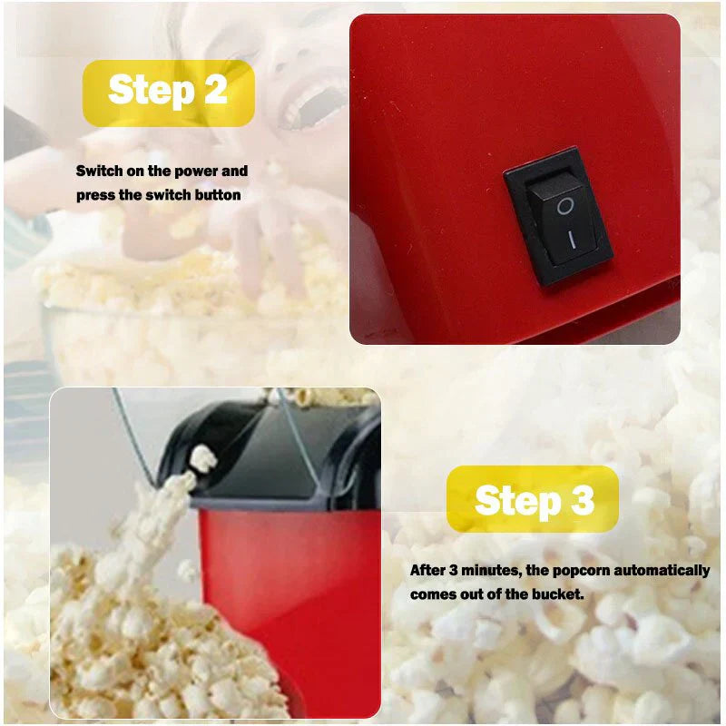 TRENSI™Popcorn Popper Makerآلة صنع الفشار TRENSI™