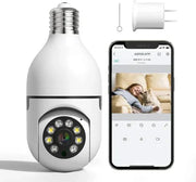TRENSI™ Night Vision Wireless Bulb Cameraكاميرا TRENSI™ اللاسلكية للرؤية الليلية